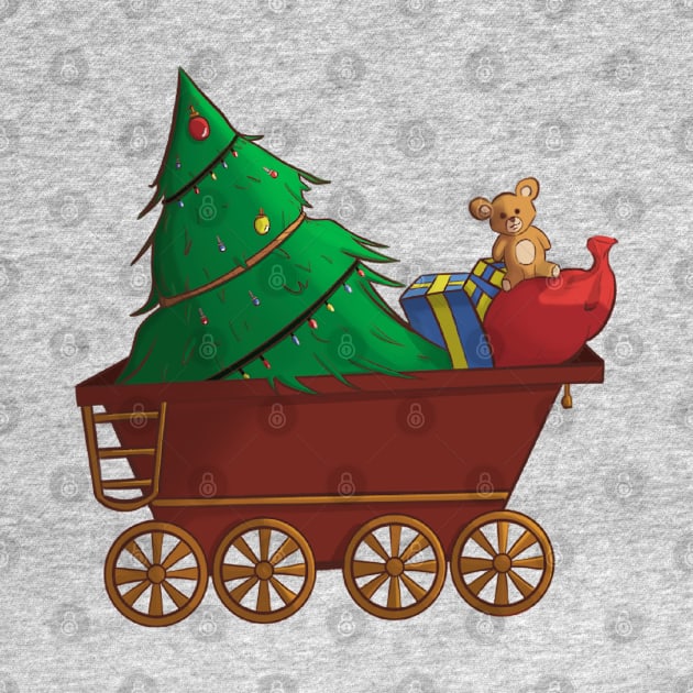 Christmas Tree Wagon by Pafart